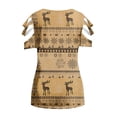 thumbnail image 4 of Blusa de manga corta con cuello en V y cremallera suelta para mujer OAVQHLG3B Store lin121212, 4 of 4