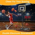 thumbnail image 3 of Canasta de baloncesto interior para niños Flybakiz con marcador y temporizador, 3 of 9