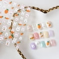thumbnail image 4 of Lubelski Nail Adhesive Stickers Lovely DIY Paper Roses and Rabbits Nail Decals for Women, 4 of 7