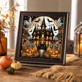 thumbnail image 5 of Halloween Diamond Art Kit for Adults, 11.81In Special Shape Drill Pumpkin Ghost Bat Canvas Set, Stress Relief DIY Craft Art for Home Wall Holiday Decor, Frame Not Included, 5 of 7