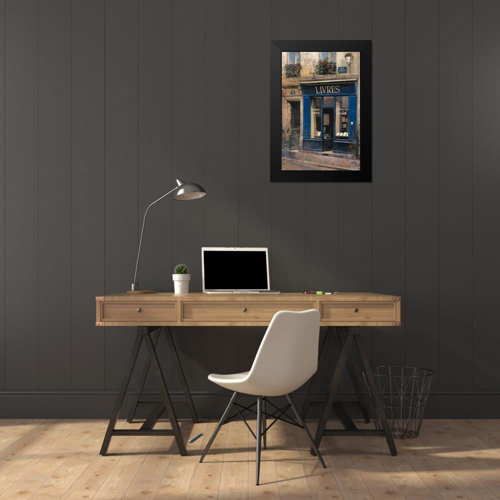 Hak, Chiu Tak 23x32 Black Ornate Wood Framed with Double Matting
