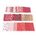 thumbnail image 4 of Opvise 50Pcs 10x10cm Floral Patchwork Cotton Fabric Plain Cloth for DIY Sewing Quilting Coffee, 4 of 8