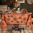 thumbnail image 5 of LUSHVIDA Halloween Tablecloth Rectangle - 60x120 inch Spider Web Table Cloth Washable Wrinkle Resistant Decorative Table Cover for Holiday Dinner Party, Banquet, Dining Table 130 GSM, 5 of 5