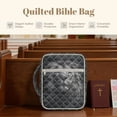 thumbnail image 6 of ZUXONGSY Lion Cross Print Bible Cover Case for Women Portable Bible Bag Large Christian Tote Bag with Pen Holder Carrying Book Case for Religious, 6 of 7