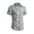 thumbnail image 3 of INSPIRE CHIC Men's Short Sleeve Button Front Beach Hawaiian Shirt, 3 of 7