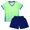Fluorescent Green, variant on Raenseen Boys Football Set Short Sleeve Sport T-Shirt with Shorts Basketball Suit Sportwear Soccer Sky Blue XXS