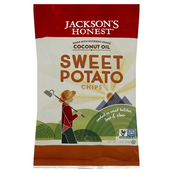 Jackson's Honest Sweet Potato Chips Made With Coconut Oil, 1.2 Ounce