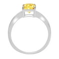 thumbnail image 2 of 1 ct Radiant Cut Natural Citrine Solitaire 14K White Gold Womens Engagement Ring, 2 of 3