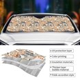 thumbnail image 5 of Fuzoiu Floral Paisley Print Car Windshield Sun Shade,Block Uv Rays Sunshade,Foldable Front Window Sun Visor Protector for Car,SUV,Truck-Keep Vehicle Cool-Floral Paisley, 5 of 8