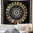 thumbnail image 1 of Tapiz de cartas de tarot de estrellas, tapiz espiritual, tapiz de astrología del zodíaco, tapiz de constelación de brujas, tapiz estético para colgar en la pared para cama de adolescente, 1 of 4