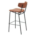 thumbnail image 5 of Charon Barstool Vintage Brown Barstool, Modern Style, Plush and durable faux leather fabric, Plywood, Indoor Bar, 5 of 5