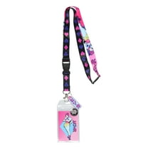 Hunter X Hunter Hisoka Morow ID Badge Holder Breakaway Lanyard w/ 1 1/2" Hisoka Katakana Rubber Charm
