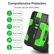 5.0Ah Replacement for EGO 56V Lithium Battery BA2800T BA2800 5000mah with Fuel Gauge, Compatible with Ego Power Tools