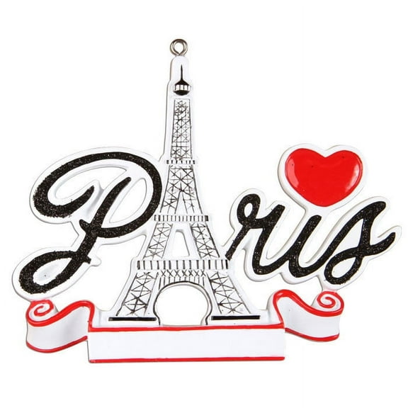 Paris France Personalized Christmas Ornament DO-IT-YOURSELF