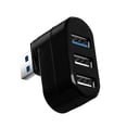 thumbnail image 2 of Extensión de Concentrador USB de 3 Puertos 2x USB 2.0 1x USB 3.0 Multi USB Hub Splitter 180  degree, 2 of 8