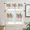 Christmas Treegrn0755, variant on Merry Christmas Kitchen Window Curtain Set with Tiers and Valance, 3 Pieces Rod Pocket Valances Xmas Tree Watercolor Style Window Treatment Semi Sheer Kitchen Bedroom Farmhouse Decor (52"W x 18"L)