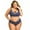 Blue, variant on Patlollav Womens Plus Size Lace Wireless Bra Lingerie Sleepwear Pajamas Underwear Set