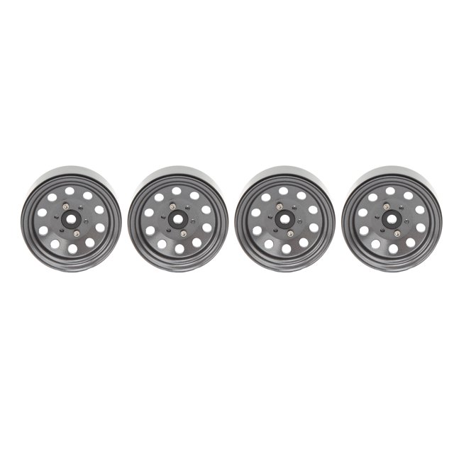RC Moyeu de Roue, Stabilité RC Beadlock Roue Moyeu Fer Réutilisable 4PCS pour Remplacement Noir, Blanc, Argent, Couleur Ti