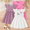 thumbnail image 2 of 3-Pack Girls Dresses Print Toddler Girls Casual Clothes Trendy A-Line Dress, 2 of 8