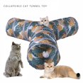 thumbnail image 2 of Pet Cat Tunnel Suministros Plegable con Pelota Interior Ligero Ejercicio Hideaway Jugar Jaula Juguetes para Entrenamiento Gatito Hámster Jerbo Rata , Y paso Sunnimix Gato Túnel, 2 of 8
