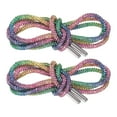 thumbnail image 1 of Cordon de zapato de cristal con 2 piezas de Uxcell de 47" de longitud, cordones brillantes para pantalones deportivos, pantalones cortos y zapatillas, de colores arcoíris, 1 of 6
