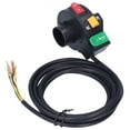 thumbnail image 2 of Motorcycle Switch, Handlebar Horn Switch 12V Durable 2m/6.6ft Cable Length  For Bicycle For Motorcycle, 2 of 8