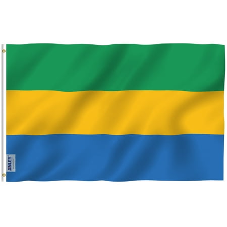 ANLEY 3x5 Feet Gabon flag - Gabonese Flags