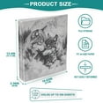 thumbnail image 5 of Iauyy PVC Round Ring Binders, 200 Page Capacity, 2 Pack，Two Wolves, 5 of 8