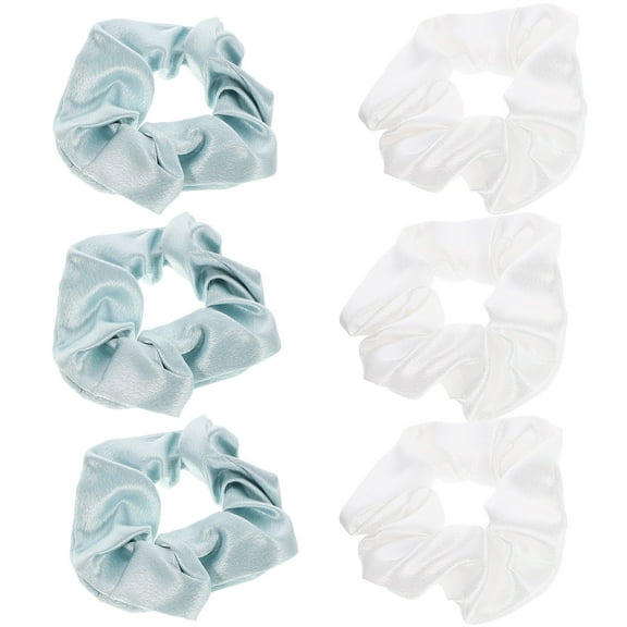 6 Pcs Hair Ties Ring Scrunchies Large Intestine Band Accessories Bandas Para El Cabello Fabric Bride