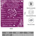 thumbnail image 2 of LHSHID Daughter Blanket Daughter Blankets from Mom Dad Birthday for Daughter I Love You Daughter Presents to My Daughter Daughter Soft Bed Flannel Letter Throw Blanket 30"x40", 2 of 7