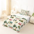 thumbnail image 5 of Erosebridal RV Trailers Camper Twin Sheet Sets,Rustic Cabin Adventure Bedding For Boys Kids 3pcs, 5 of 6