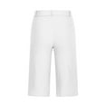 thumbnail image 4 of QATAINLAV Athletic Shorts for Women Plus Size Knee Length Straight Leg Short Pants Summer High Waisted Hiking Chino Shorts with Pockets White XXXXL Ropa de Verano Para Mujer, 4 of 9