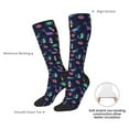 thumbnail image 6 of Fotbe Space Dinosaur print Women's Men's Novelty Crew Socks Cotton Socks Knee High Socks for Walking,Running,Nurses,Pregnancy, 6 of 8