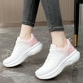 thumbnail image 2 of Women's wide toe running shoes, wide sports tennis sneakers with rubber outsole-Pink, 2 of 5