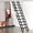 13-Steps, variant on Electirc Ladder Aluminum Folding Ladder 9.5 FT, Aluminum Collapsible Ladder, Heavy Duty 500 lbs Load Capacity Extension Ladder, Multi-Purpose for home loft with remote,11 steps