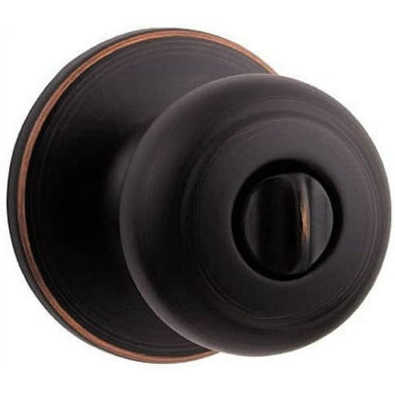 Kwikset Cove Bed/Bath Knob in Venetian Bronze