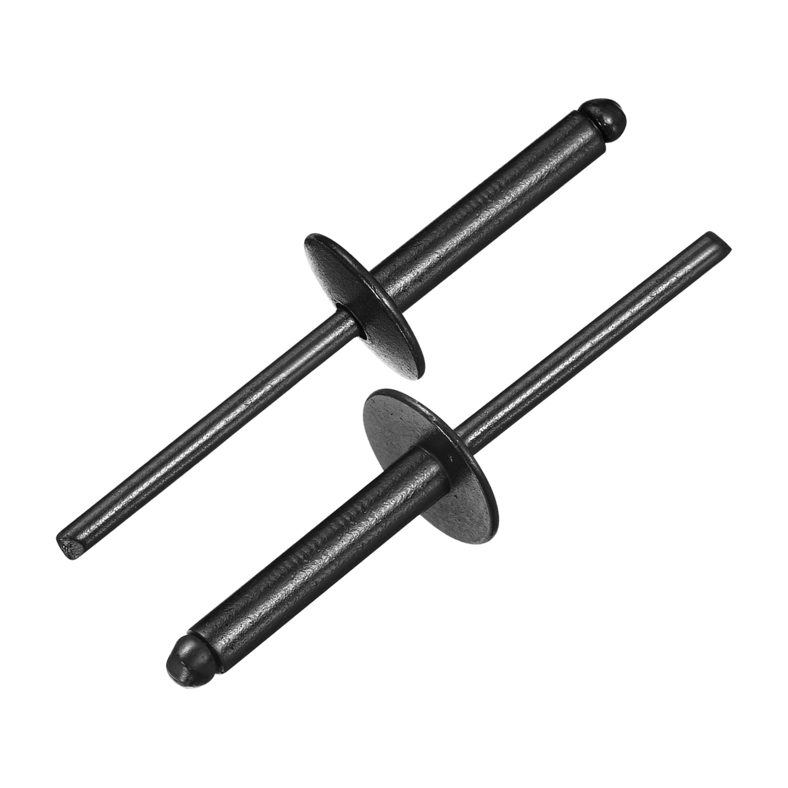 ToolPro 1/8-Inch Black Pop Rivets For Ceilings - All-Aluminum, Pack Of 500, Rust-Proof
