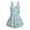 Otter Seagrass Blue, variant on COEQINE Girls One Piece Swimsuit with Skirt Sleeveless Cute Skirted Bathing Suit Hawaiian Swimwear for Kids 3-4 Years, Summer Swim Dress for Water Play, Easter Egg Butterfly Tulip Blue