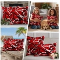 thumbnail image 5 of Red Geometric Outdoor Waterproof Pillow Covers, Modern Abstract Black White Striped Lines Decorative Rectangle Throw Pillowcase Sofa Cushion Sham for Patio/Couch/Chair, 20"x12" 2 Pack, 5 of 8