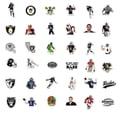 thumbnail image 2 of Adhesivo de vinilo PVC impermeable de los Oakland Raiders, 50 unidades, 2 of 2