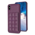 thumbnail image 2 of Dteck for Apple iPhone XS/X Card Holder Back Case with Pockets, Premium PU Leather ID Cash Credit Slots Magnetic Kickstand Flip Folio Slim Hard Protective Cover, darkpurple, 2 of 7