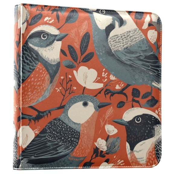 Photo Album Leather Photo Album 11.8x11.2x1.5 Inch Bookshelf Photo Album Photo Album Photo Store Scrapbook Photo Album Gray Bird