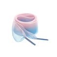 thumbnail image 1 of INSPIRE CHIC Women's 2.5cm Wide Flat Shoelaces Gradient Color Organza Shoe Strings 150cm/59" Blue Pink, 1 of 6