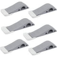 thumbnail image 1 of ORUYROP Door Stoppers-Rubber Security Wedge for Bottom of Door on Carpet, Concrete, Tile, Linoleum & Wood-Heavy Duty Door Stop-Home Improvement-6 Pack-Gray, 1 of 7