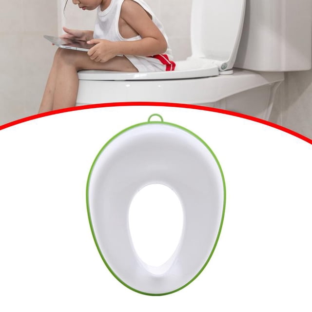 Asiento para inodoro CUTICAT anillo para niños con protector contra salpicaduras verde