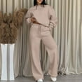 thumbnail image 6 of BVOFAR Women's 2 Piece Outfits Fall Fashion Wide Leg Pants Oversized Long Sleeve Sweatshirts Loose Fit Lounge Set Travel Workout Sweatsuit Tracksuits, 6 of 7