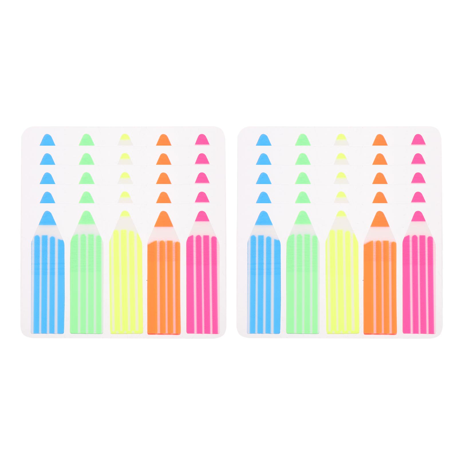 WEAVILUX 1000Pcs Writable Page Marker Stickers Assorted Color Sticky Memo Pads for Notebooks