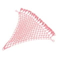 thumbnail image 4 of Toys Storage Hammock, Stuffed Animal Storage Net  Tassel Cotton Rope Space Saving  For Home Dark Pink, 4 of 8