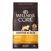 Wellness CORE Digestive Health Puppy Dry Dog Food, Wholesome Grains, Natural, High Quality Ingredients for Dogs with Sensitive Stomachs, Chicken Recipe, (4-Pound Bag)