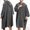 Dark Gray, variant on Zipper Surf Poncho Cotton Turkish Towel Beach Cover Up Changing Robe with Hood and Front Zipper Absorbent Wearable Towel Hooded Beach Towel for Men Dark Blue